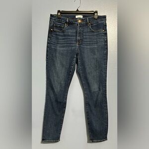 LOFT Curvy Skinny Dark Blue Jean 30/10